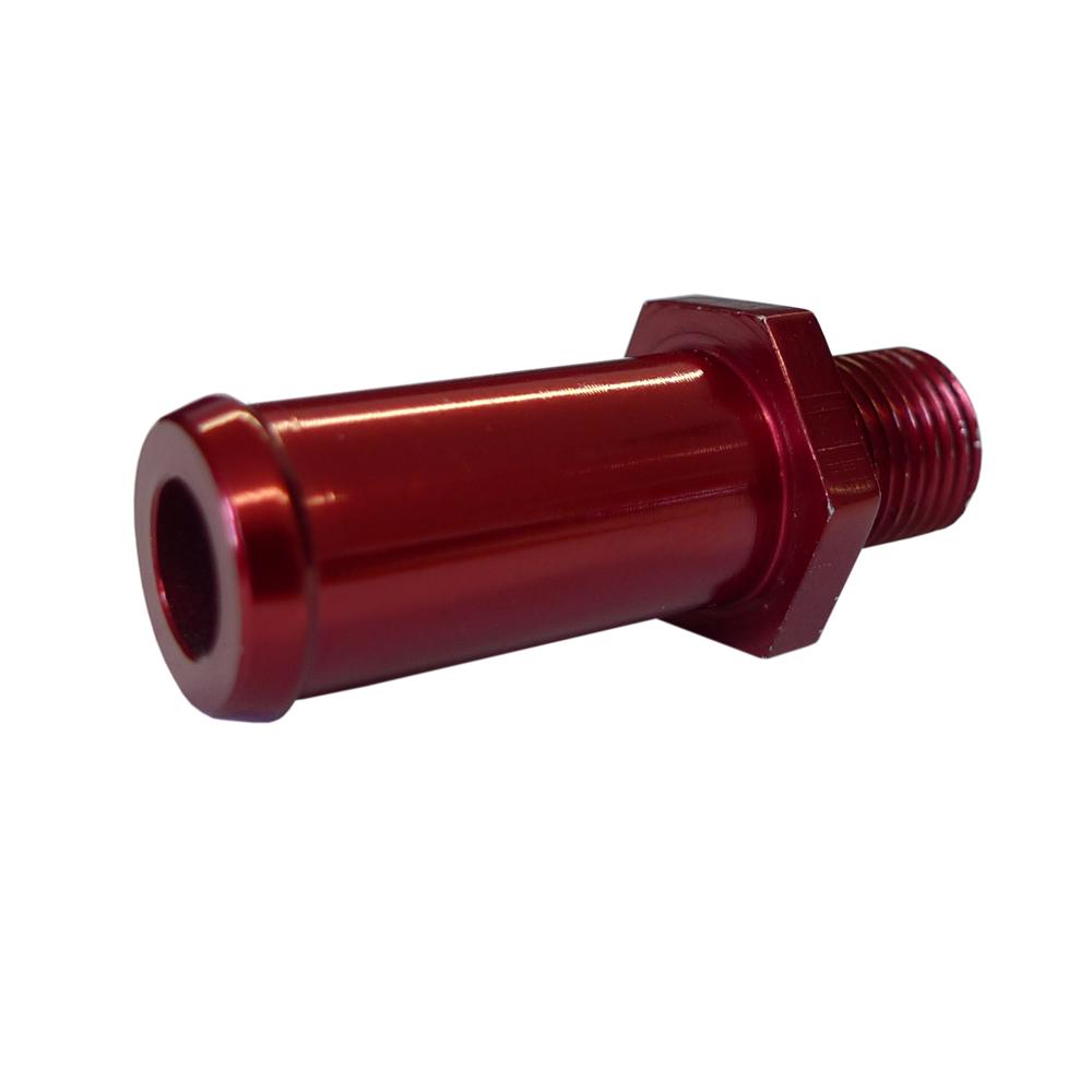 Dritto Unione M10x1 a 12mm push On (Red)