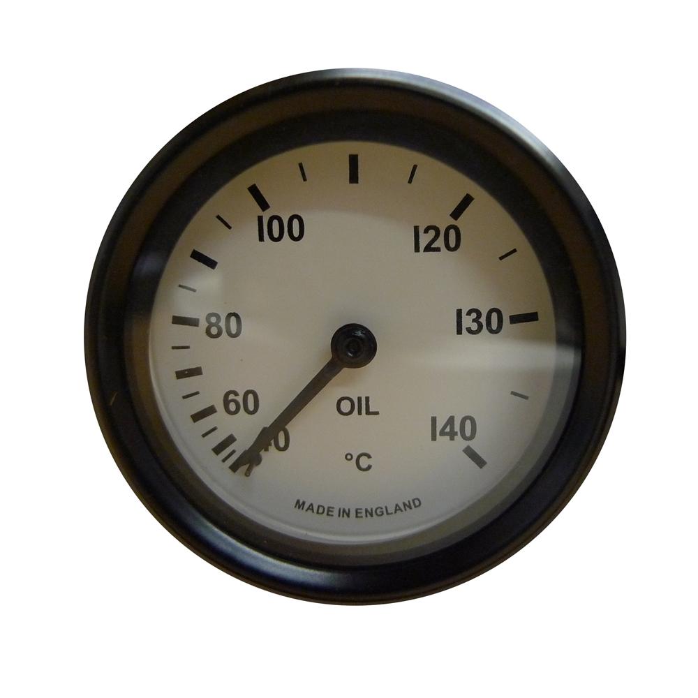 Mocal 52 millimetri Temperatura olio Calibro 40-140 ° C Bianco