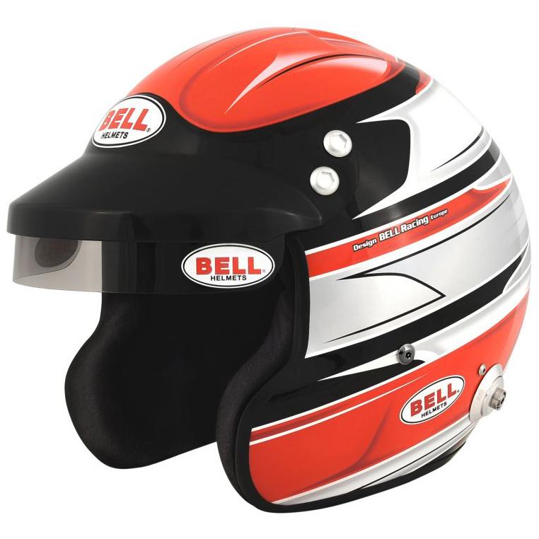 Vettore aperto Snell rosso SA2010 del casco del fronte di MAG 1 di Bell approvato