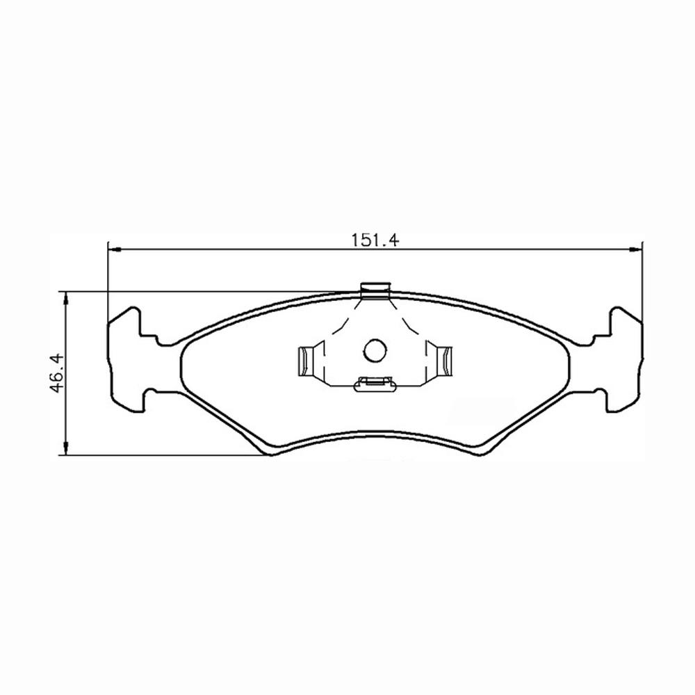 Mintex corsa Pastiglie MDB1175-M1155 Per Ford Vari