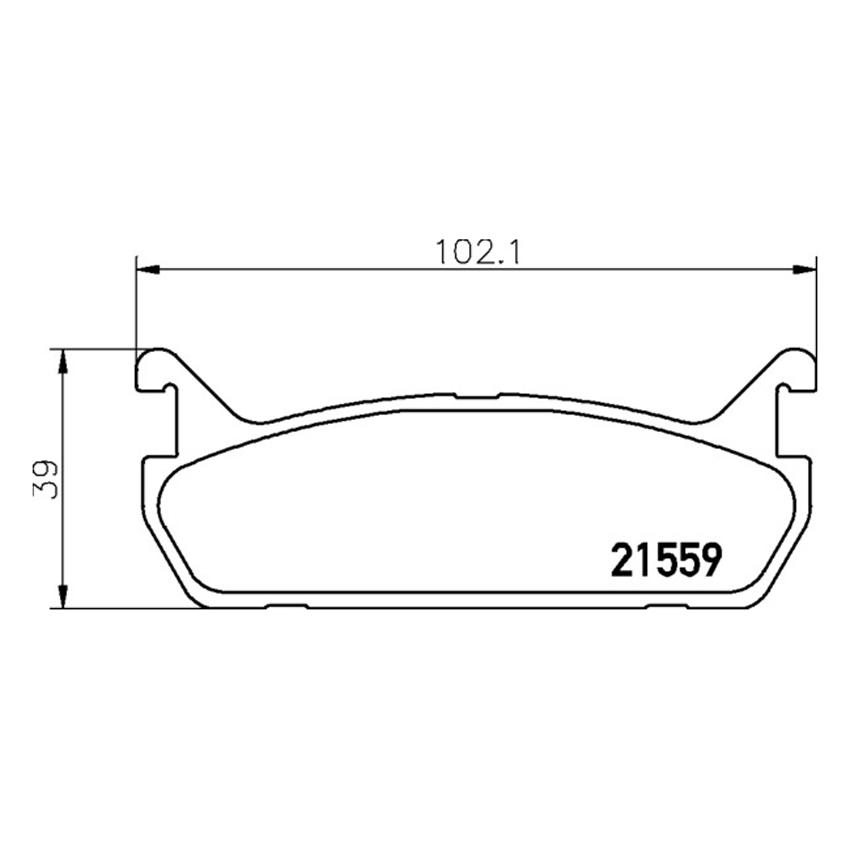 Pastiglie Freno Mintex MDB1414-M1144 Mazda MX-5 Posteriori