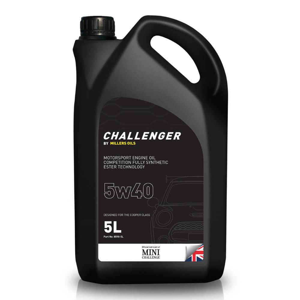 Olio motore completamente sintetico Millers Challenger 5W40 (5 litri)