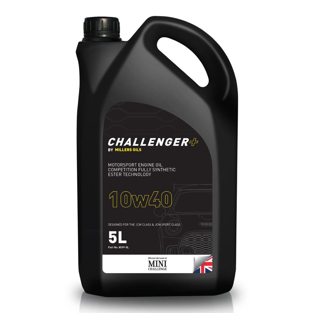 Olio motore completamente sintetico Millers Challenger+ 10W40 (5 litri)