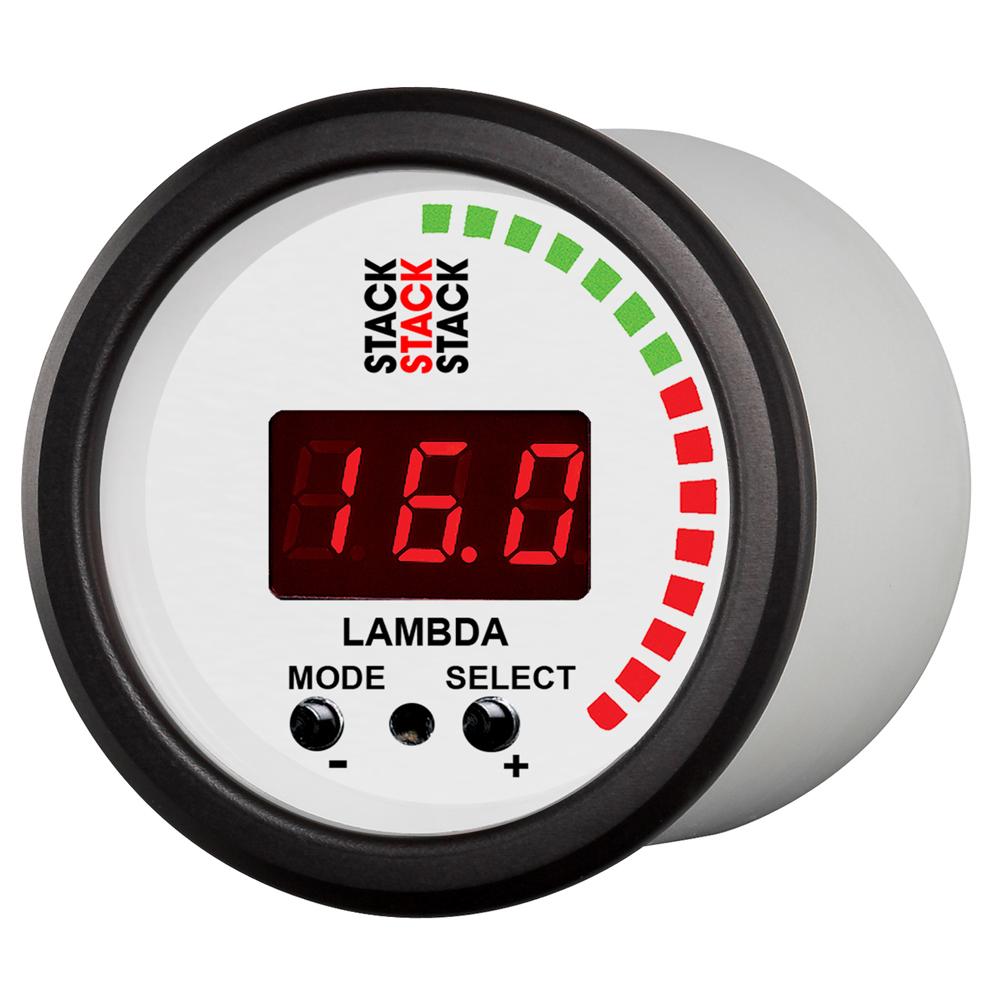 Stack Wideband Lambda Gauge Fronte bianco 2018 Spec