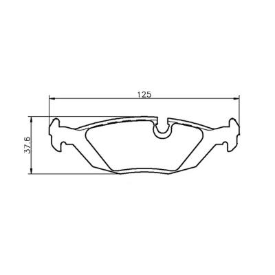 Mintex Corse Pastiglie MDB1239-M1144 per BMW E30 Rears