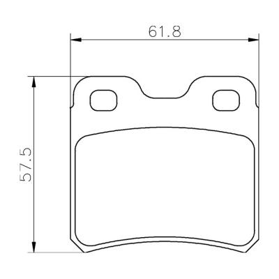 Mintex corsa Pastiglie MDB1385-M1144 per Opel / Vauxhall