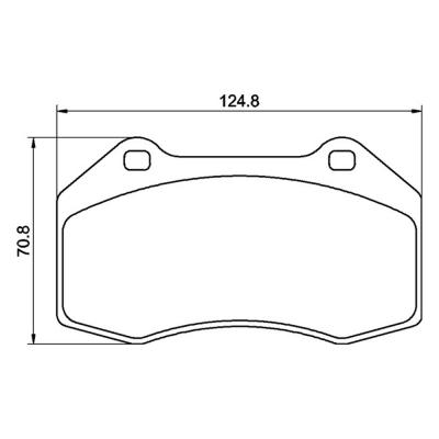 Pastiglie freno Mintex Racing MDB2725-M1155 per Renault Clio e Megane con Brembo